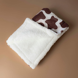 Chocolate Cow Dog Blanket
