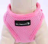 Mr. Peanut's PupTrek Harness and Leash Set, Small Dog/Cat Soft Mesh Step In Harness Vest