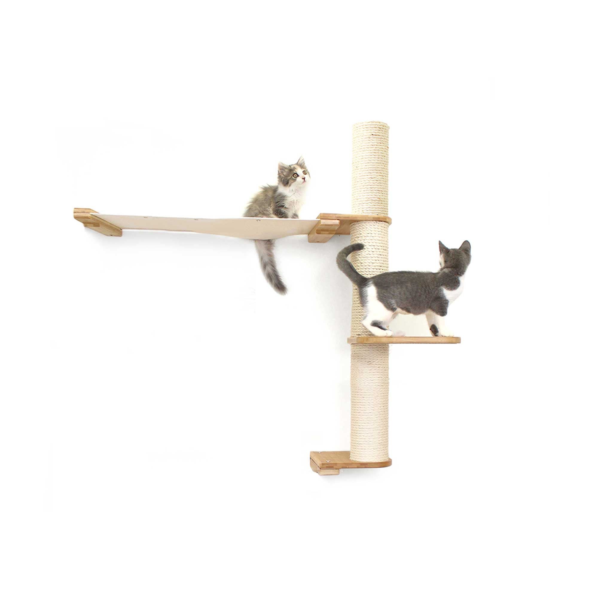 The Crow's Nest - A Wall Cat Scratcher with Hammock by Catastrophic Creations