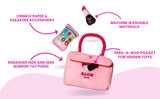 Plush Pink Hide-and-Seek Purse