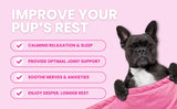 Calming Faux Fur Dog Bed with Memory Foam Bolster