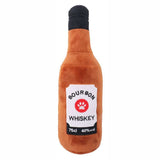 Squeaky Pawty Pups Bourbon Whiskey Plush Dog Toy