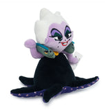 Dog Toy Squeaker Plush - The Little Mermaid Villain Ursula Full Body Pose with Flotsam and Jetsam