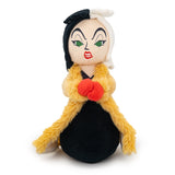 Dog Toy Squeaker Plush - One Hundred and One Dalmatians  Villain Cruella de Vil Full Body Standing Pose