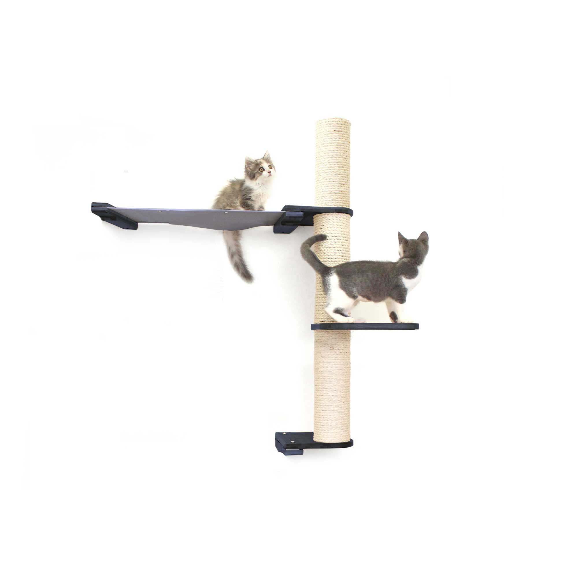 The Crow's Nest - A Wall Cat Scratcher with Hammock by Catastrophic Creations