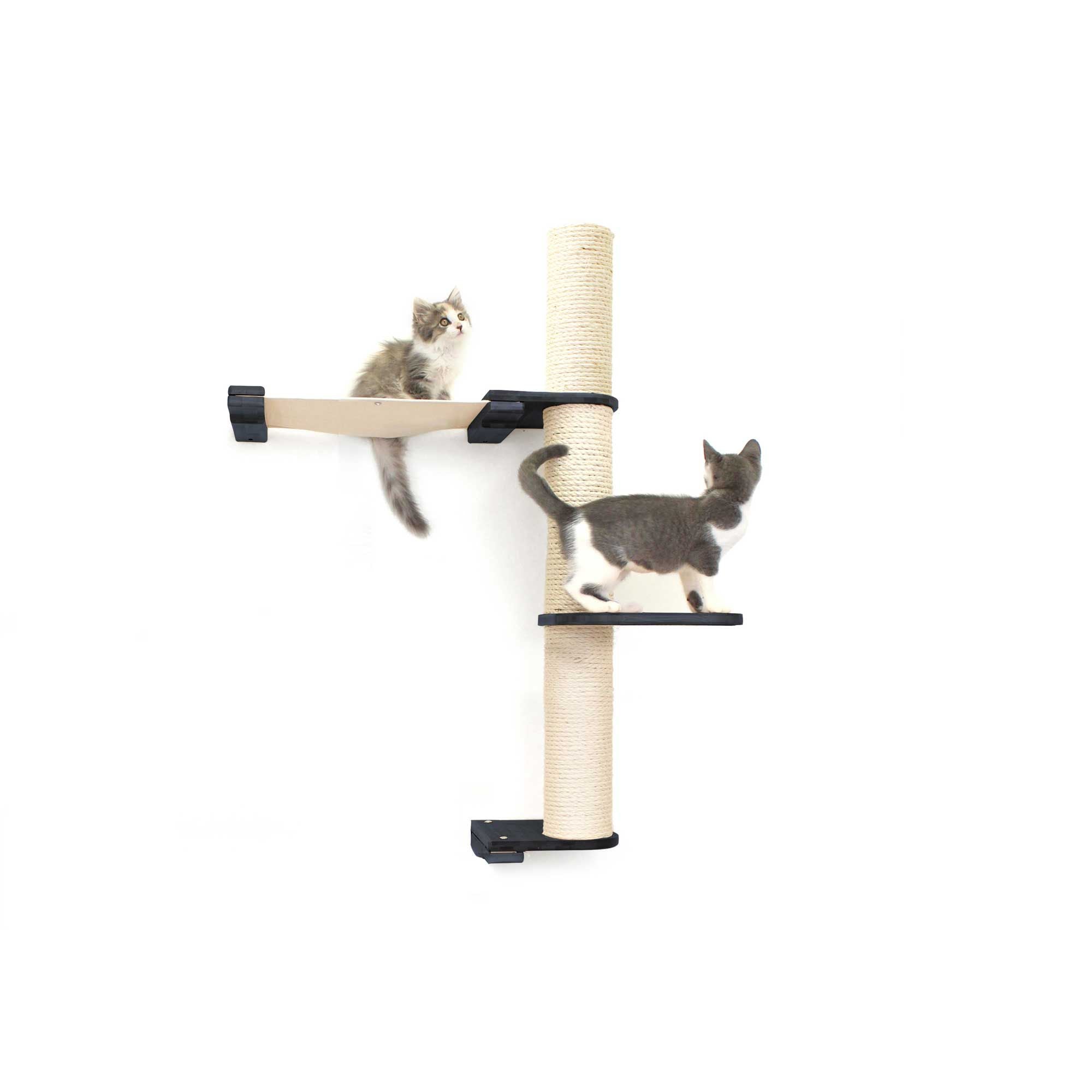 The Crow's Nest - A Wall Cat Scratcher with Hammock by Catastrophic Creations