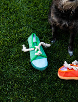 2 Pack Squeaky Shoes with Lace Dog Toys