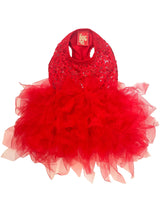 Grand Entrance Allover Sequins Tutu in Red