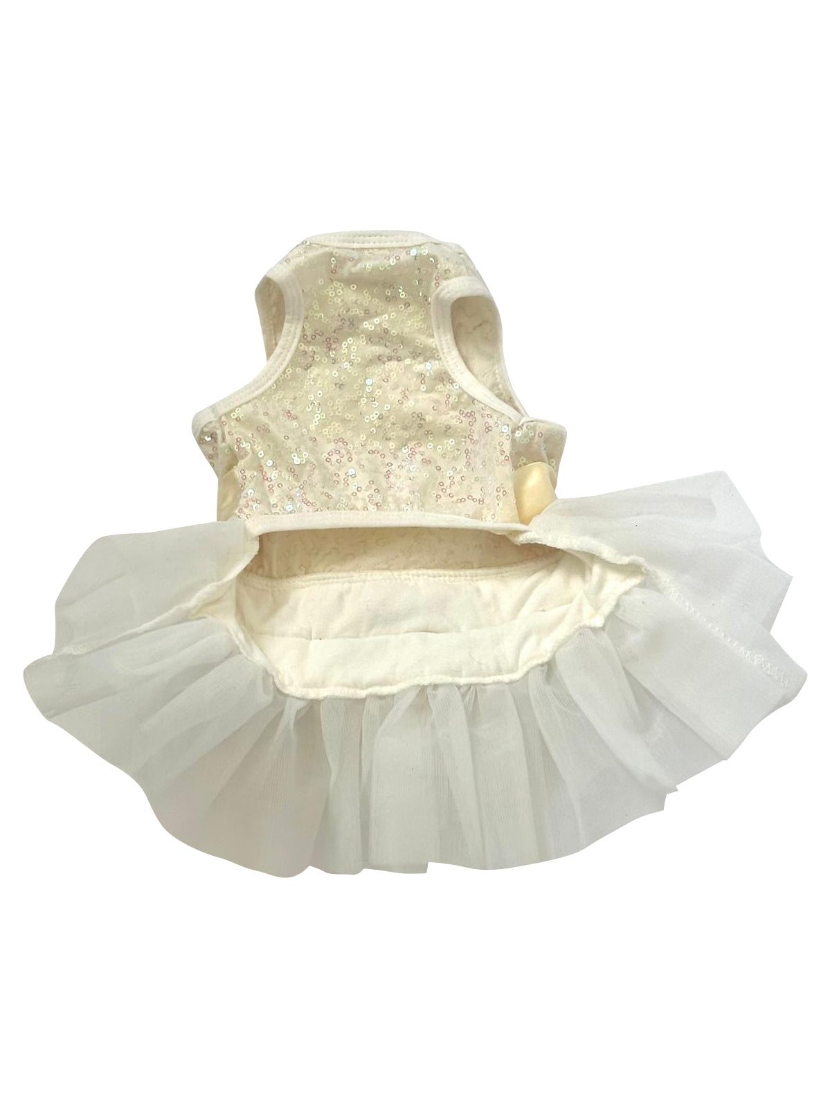 Hollywood Hologram Tutu, Ivory Sequins