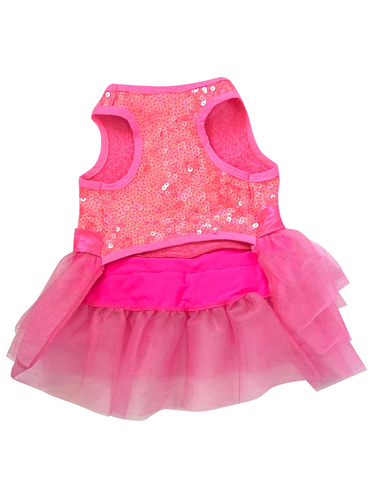 Palm Beach Neon Coral Sequin Tutu