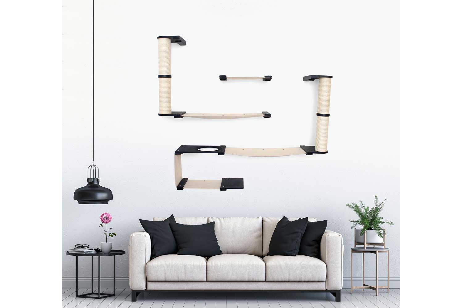 The Roman - A Wall Mounted Cat Scratcher Tree by Catastrophic Creations