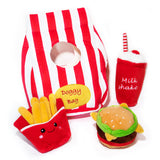 Doggy Bag with Fast Food Dog Toys