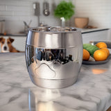 Dog Treat Canister with Airtight Lid Stainless Steel | BREKX