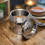 Dog Treat Canister with Airtight Lid Stainless Steel | BREKX