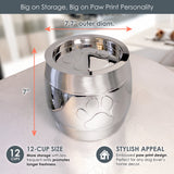 Dog Treat Canister with Airtight Lid Stainless Steel | BREKX