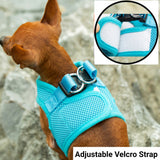 Mr. Peanut's PupTrek Harness and Leash Set, Small Dog/Cat Soft Mesh Step In Harness Vest