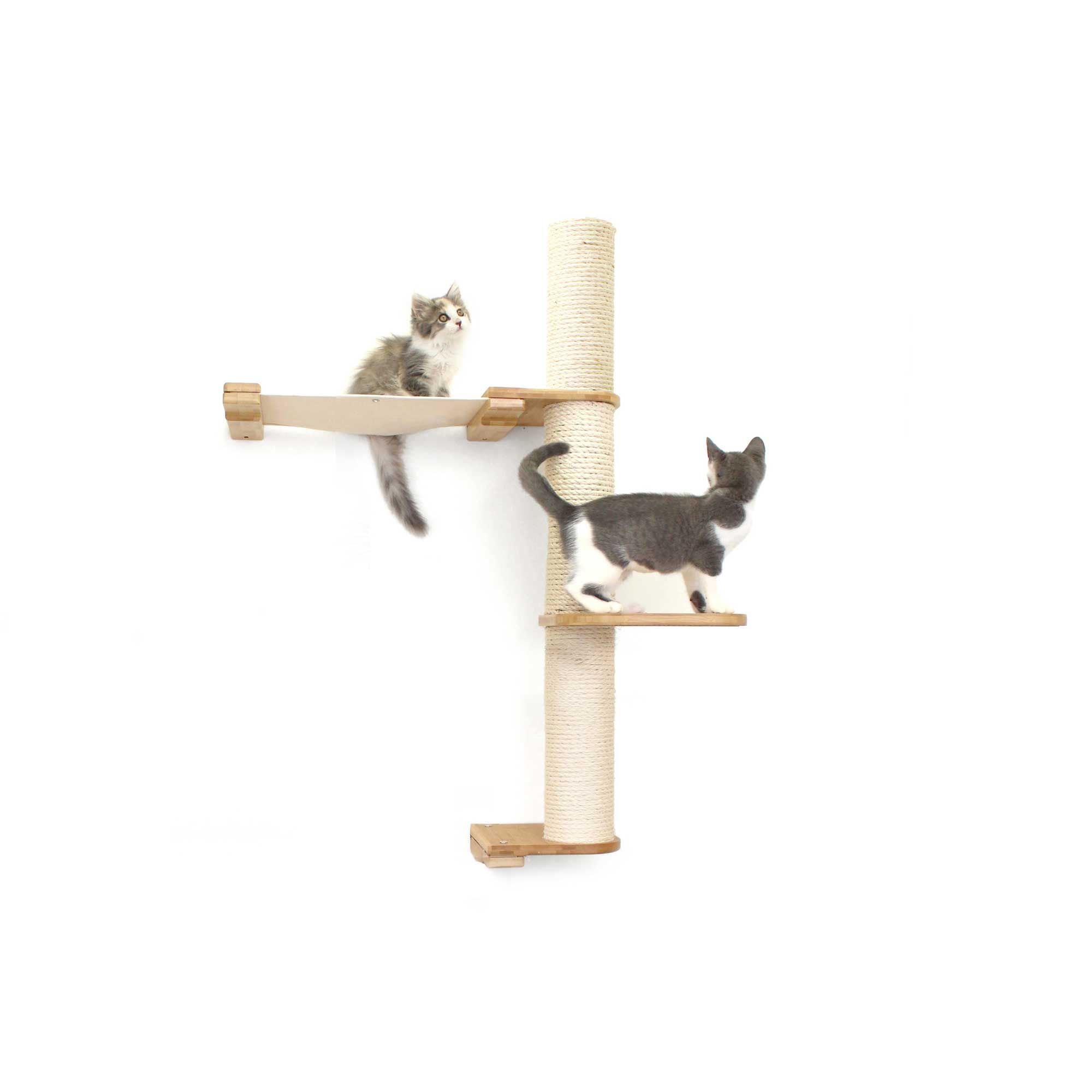 The Crow's Nest - A Wall Cat Scratcher with Hammock by Catastrophic Creations