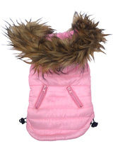 Ski Bunny Puffer with detachable hood, Pretty Pink