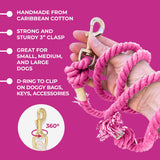 Magenta Boho Chic Dog Leash
