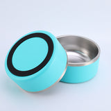 Aqua Blue Stainless Steel Dog Bowl