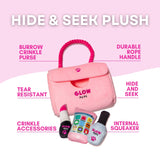 Plush Pink Hide-and-Seek Purse