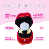 Squeaky Engagement Ring Dog Toy