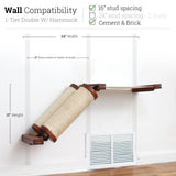 Slanted Cat Scratcher for Wall by Catastrophic Creations