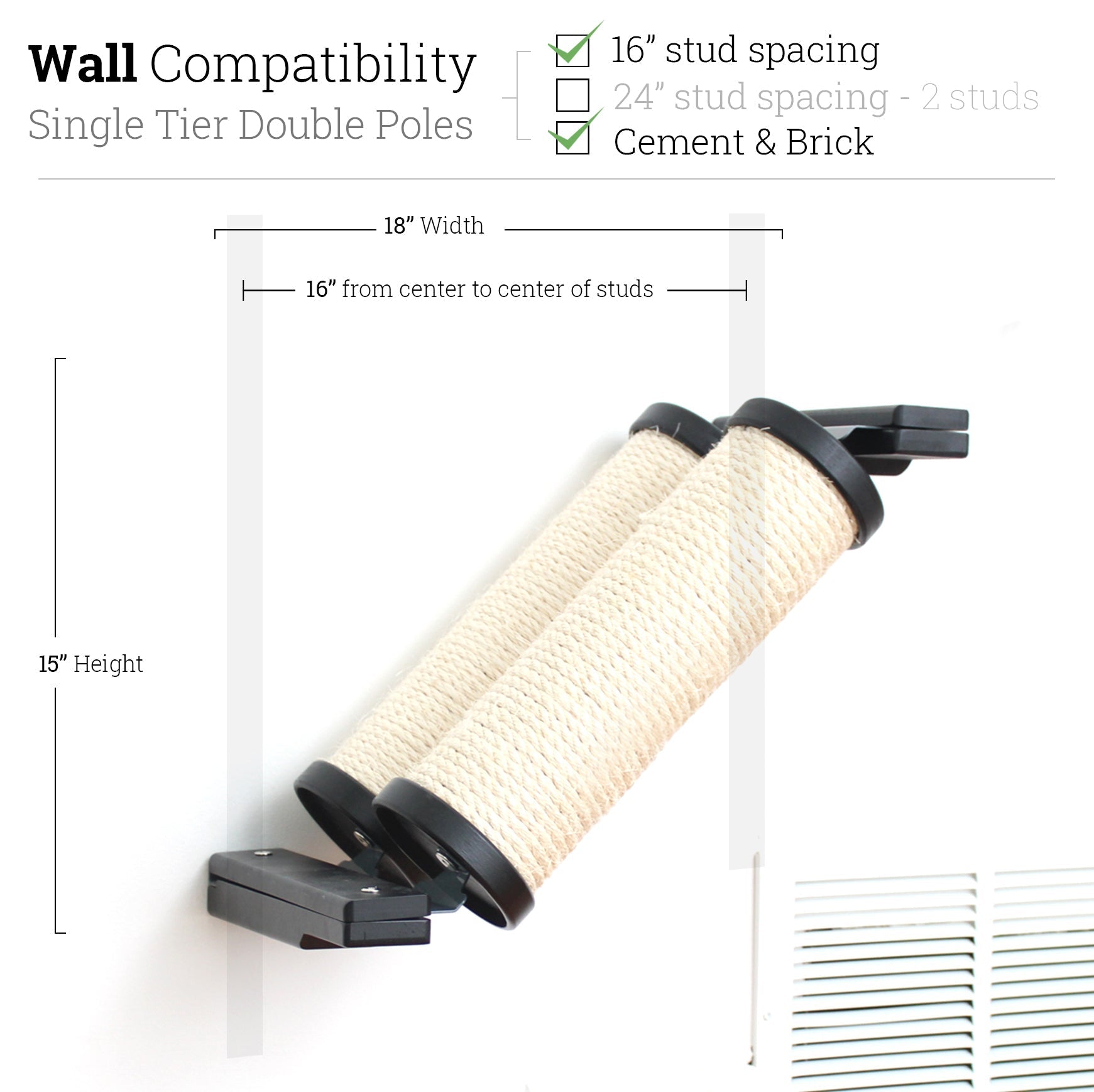 Slanted Cat Scratcher for Wall by Catastrophic Creations