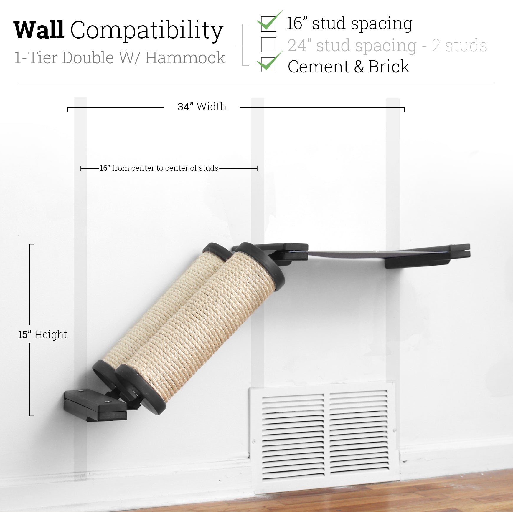 Slanted Cat Scratcher for Wall by Catastrophic Creations