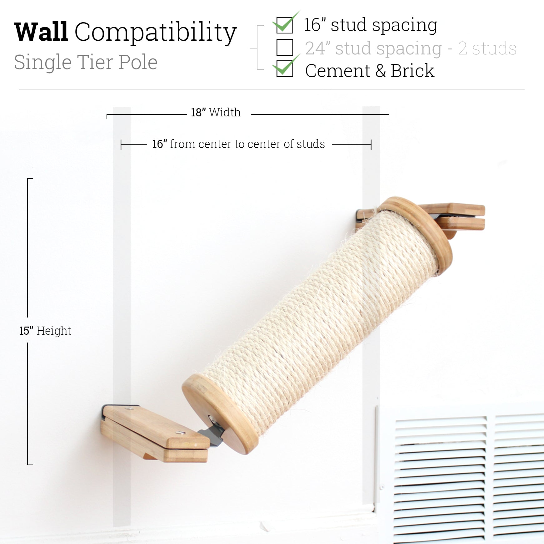 Slanted Cat Scratcher for Wall by Catastrophic Creations
