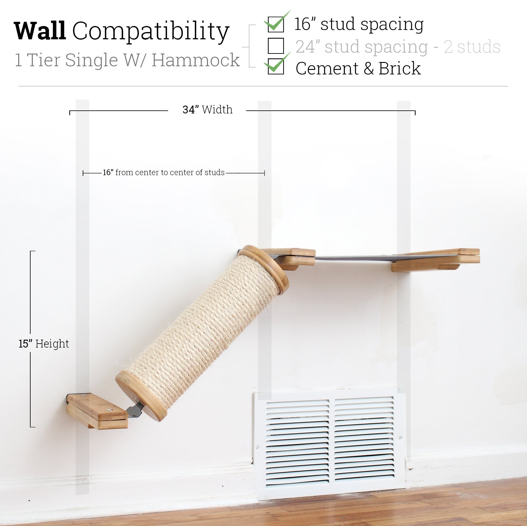 Slanted Cat Scratcher for Wall by Catastrophic Creations