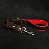 Handstitched soft leather leash