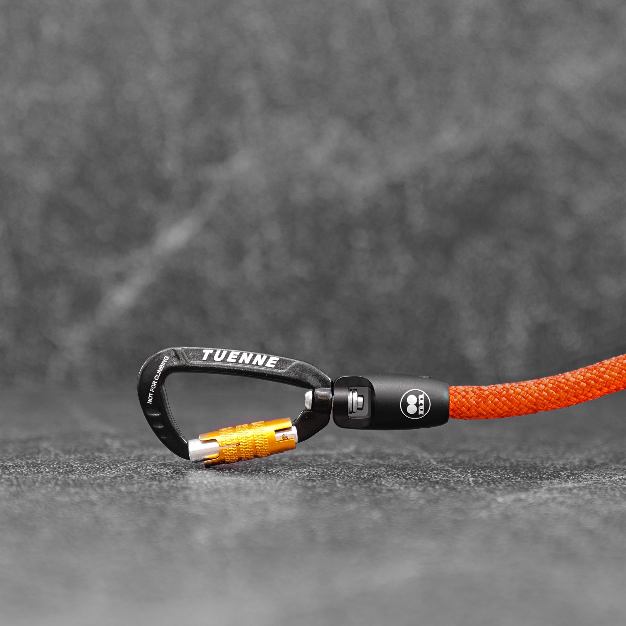 Rope Dog Leash with Auto-Locking Carabiner – 9.8mm Mammut | Blood Red | Tuenne