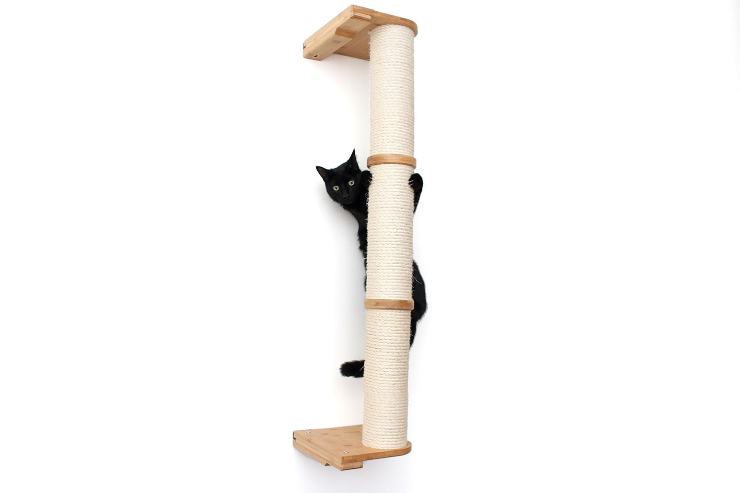 Wall Mounted Cat Climbing Pole - Sisal by Catastrophic Creations