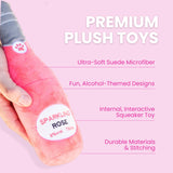 Pawty Pups Sparkling Rose Wine Dog Toy