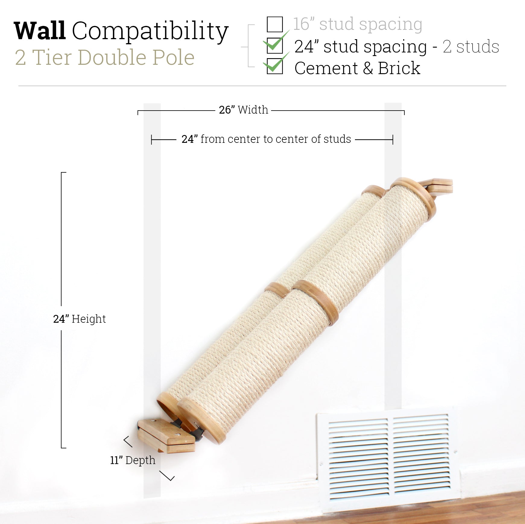 Slanted Cat Scratcher for Wall by Catastrophic Creations