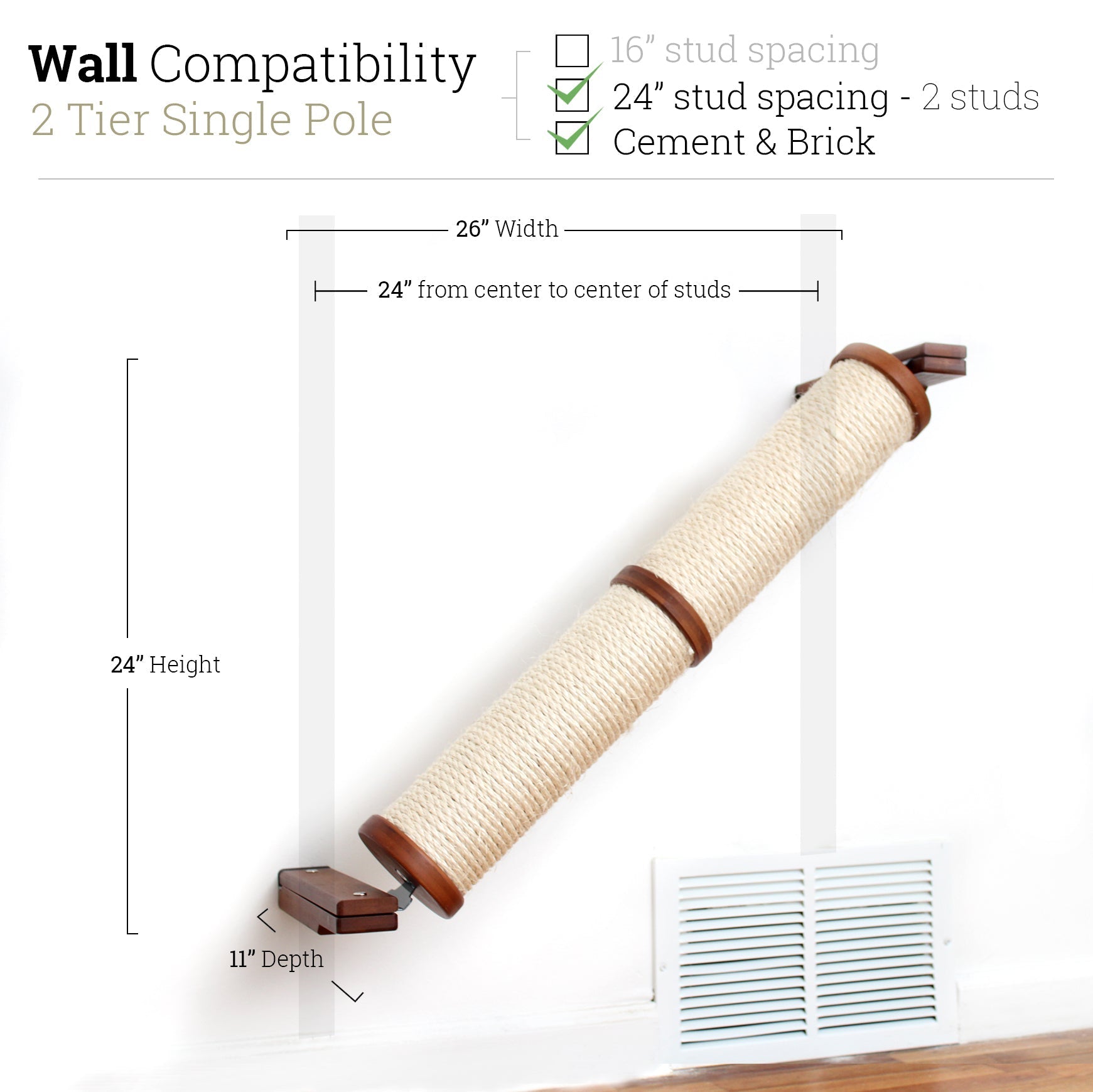 Slanted Cat Scratcher for Wall by Catastrophic Creations