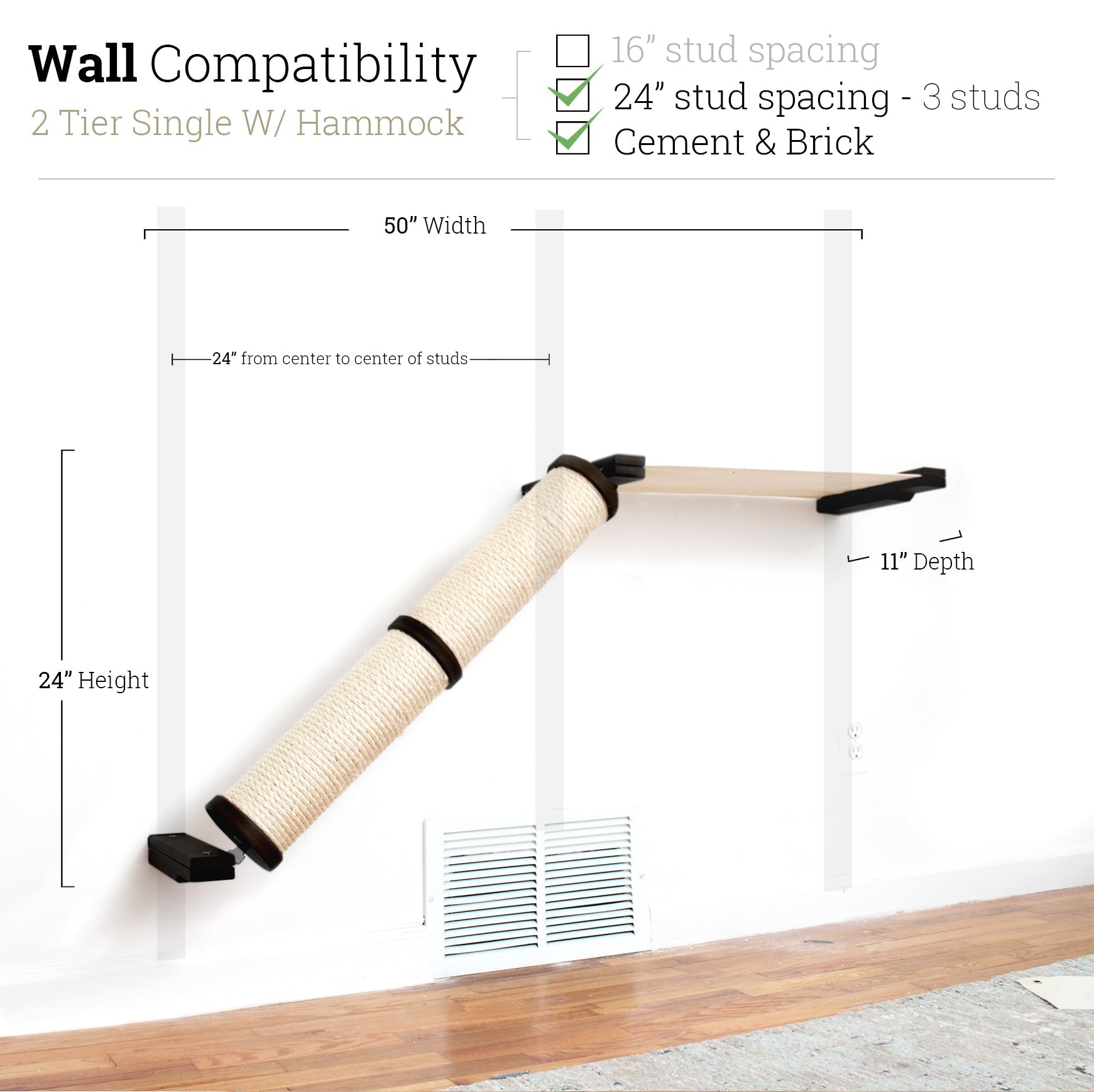 Slanted Cat Scratcher for Wall by Catastrophic Creations