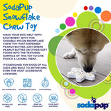 Snowflake Nylon Dog Chew & Enrichment Toy | SodaPup
