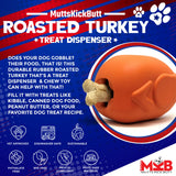 Roasted Turkey Rubber Treat Dispenser | USA Made | SodaPup