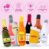 Champagne Bottle Dog Toy