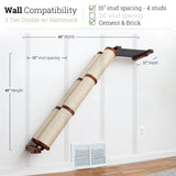 Slanted Cat Scratcher for Wall by Catastrophic Creations