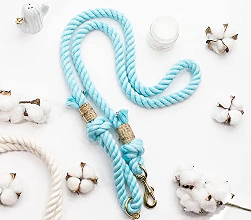 Light Blue Boho Chic Style Rope Leash