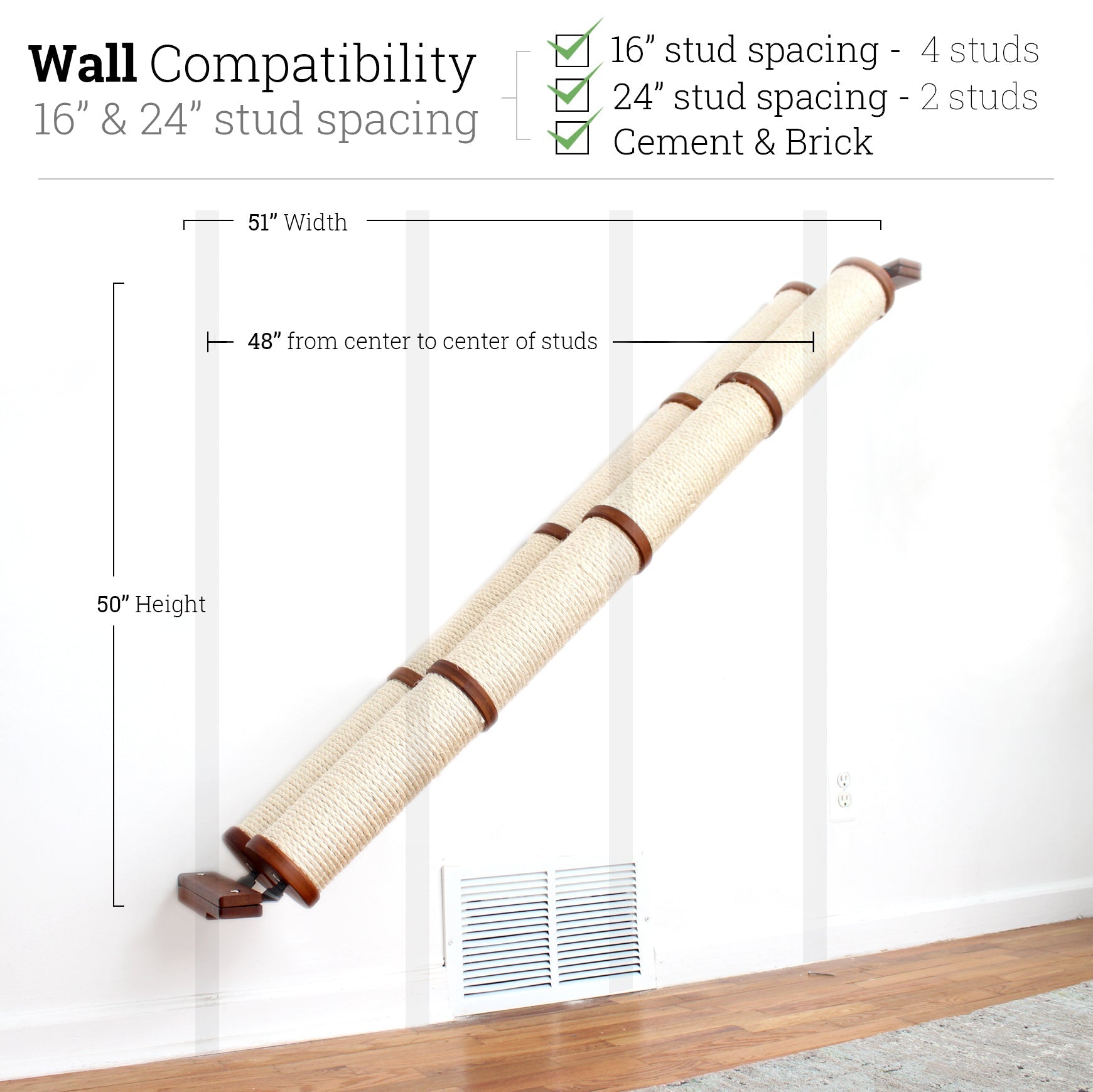 Slanted Cat Scratcher for Wall by Catastrophic Creations