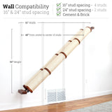 Slanted Cat Scratcher for Wall by Catastrophic Creations