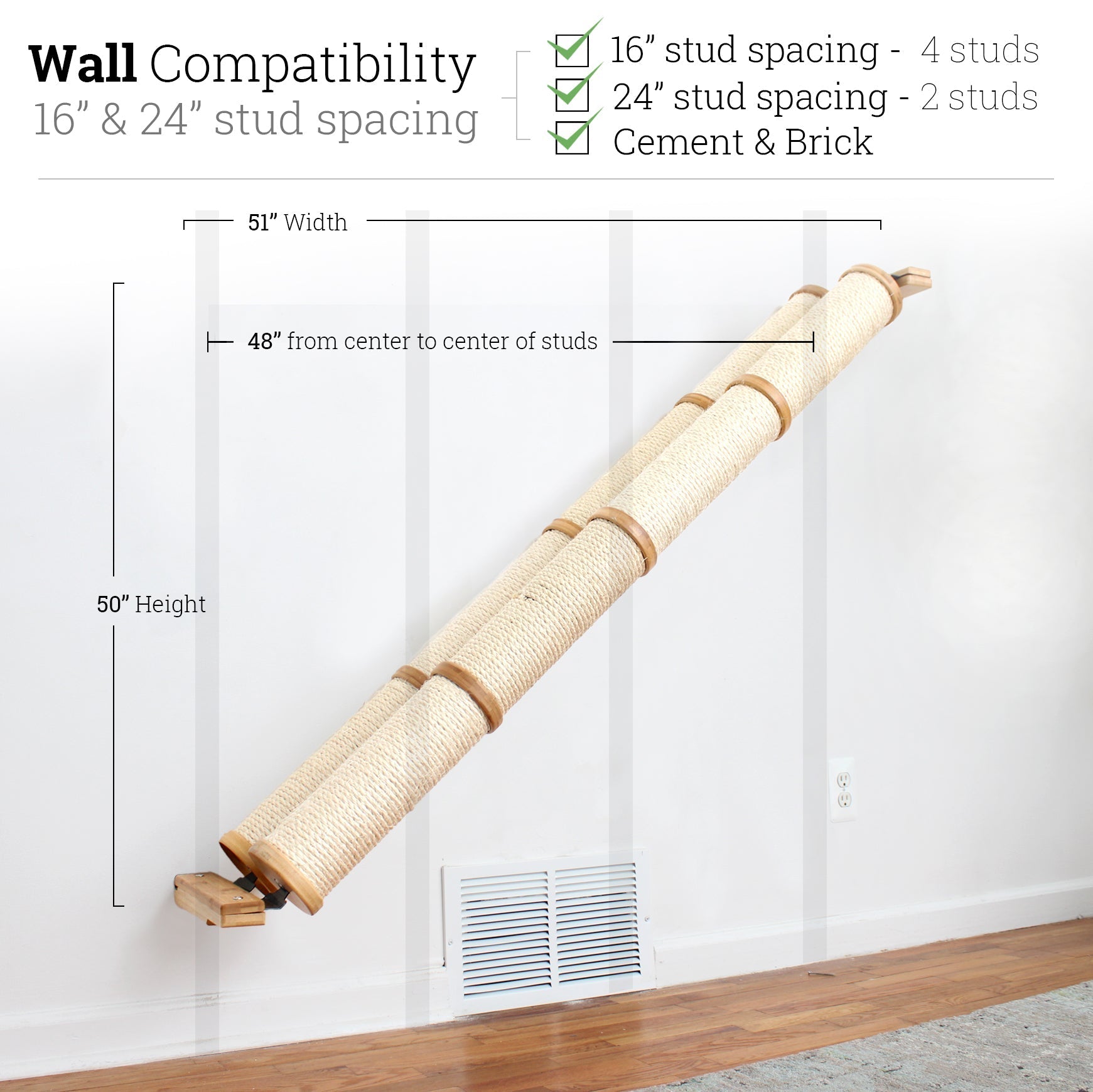 Slanted Cat Scratcher for Wall by Catastrophic Creations