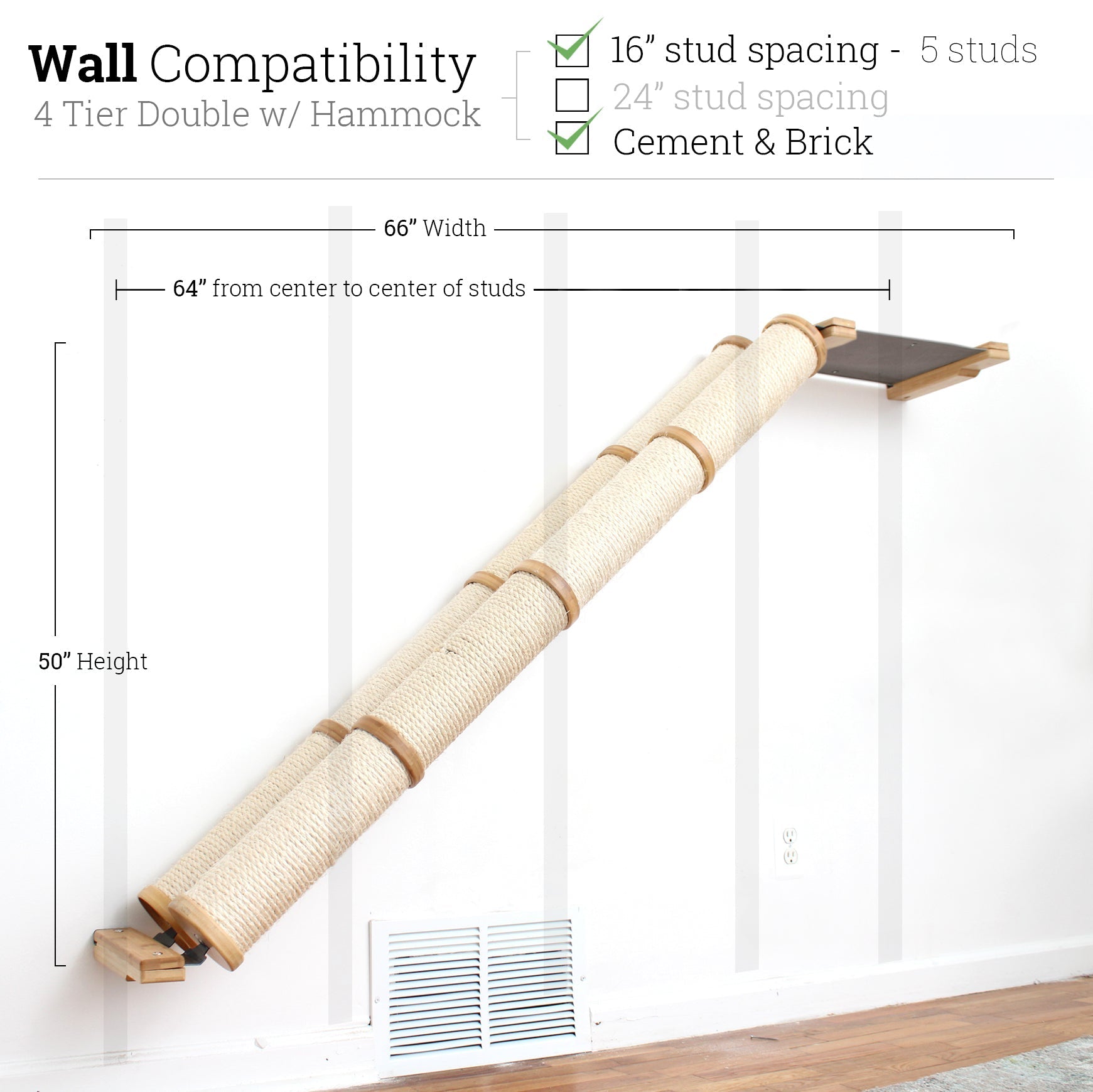 Slanted Cat Scratcher for Wall by Catastrophic Creations
