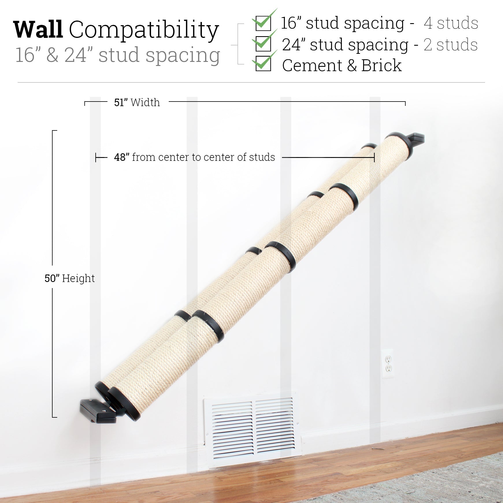 Slanted Cat Scratcher for Wall by Catastrophic Creations