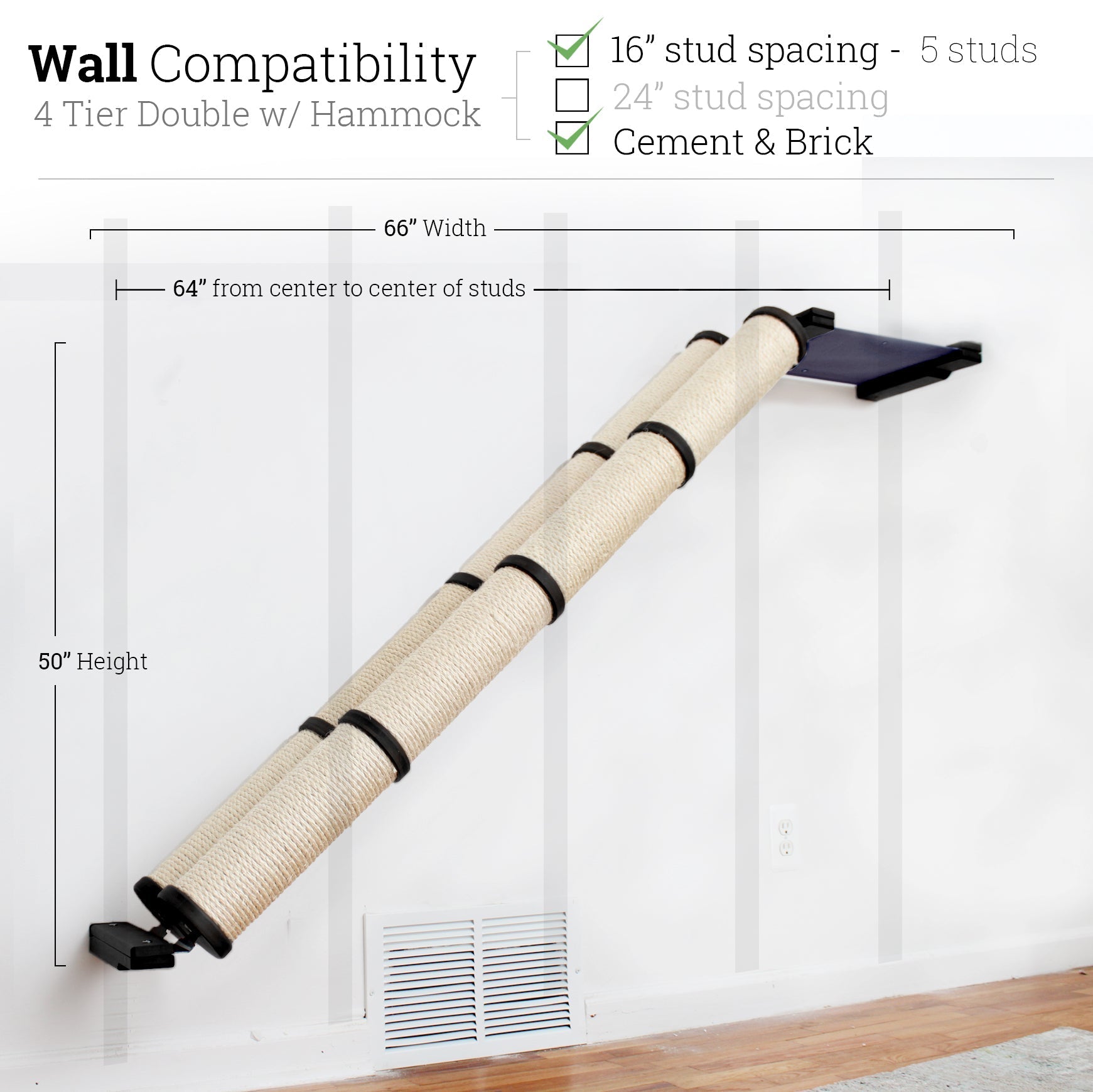 Slanted Cat Scratcher for Wall by Catastrophic Creations