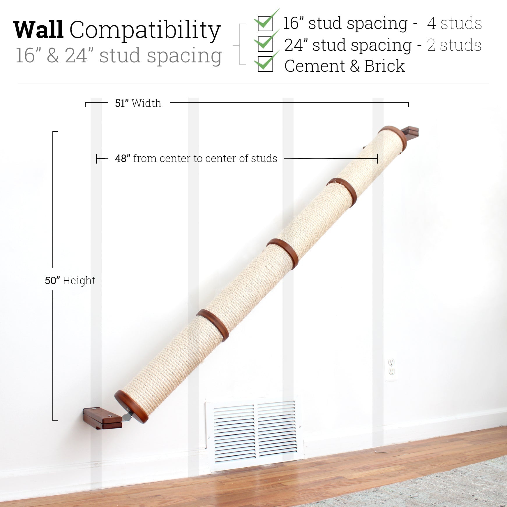 Slanted Cat Scratcher for Wall by Catastrophic Creations